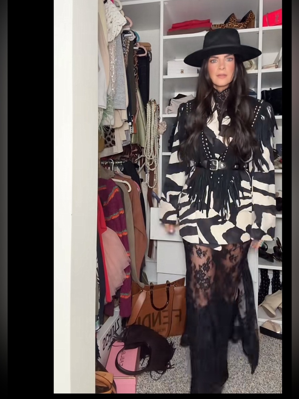 Zara Black and White Zebra-Print Blazer - Picture 9 of 9